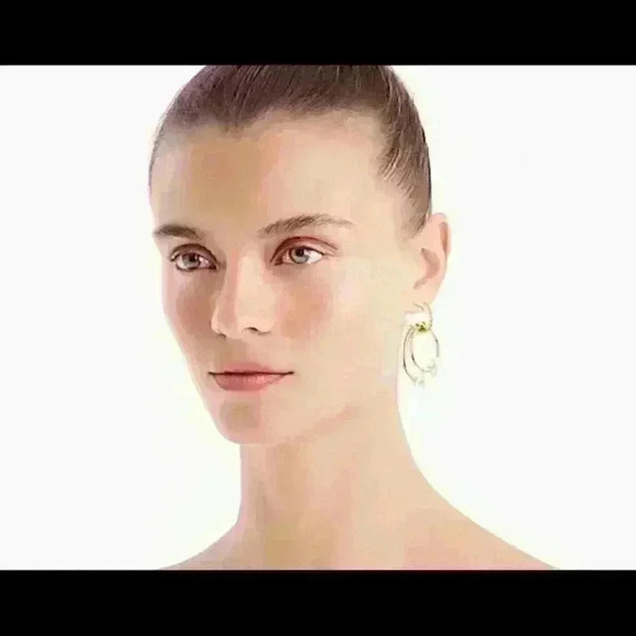 J Crew Pearl Drop Hoop Earrings - Picture 4 of 4